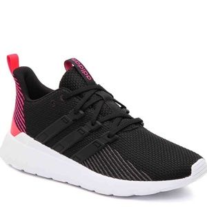 Adidas Questar Flow Running Shoes Blk/Pnk/Wht.